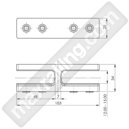 Styklodyrjach gold zlaten sateniran mejdu stykla. Златен станиран стъклодържач между две стъкла